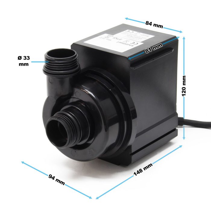 Fiskdammpump dränkbara pumpar 5200l / h 40W - Bild 3