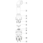 Högpresterande storflödes dammpump 22000 l / h 95W - Bild 2