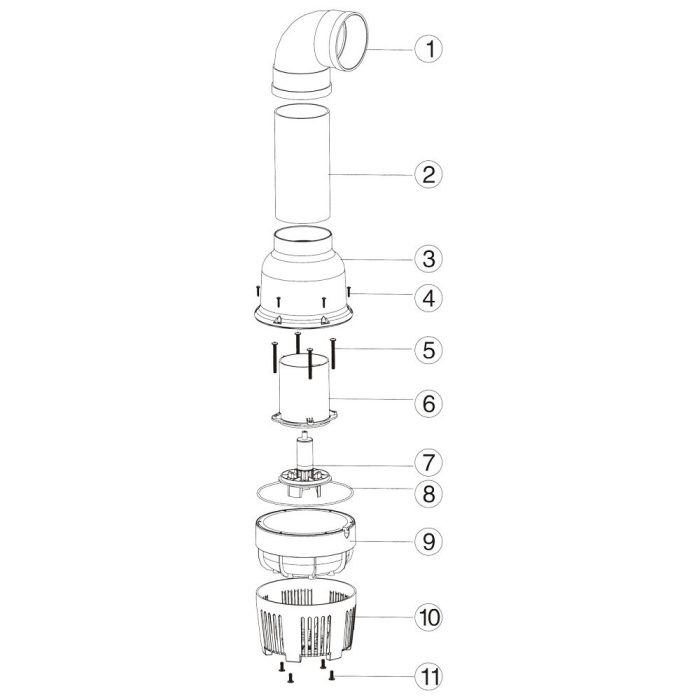 Högpresterande storflödes dammpump 22000 l / h 95W - Bild 2