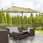 XXL parasoll med handvev 460x270x240 cm - Bild 2