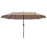 Parasoll solcellsdrivna LED 440×260 cm