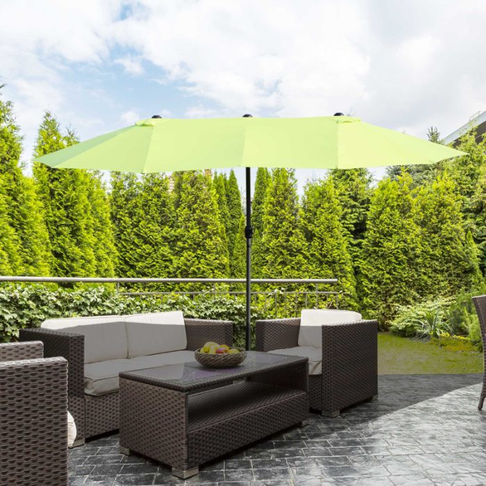 XXL parasoll med handvev 460x270x240 cm - Bild 2