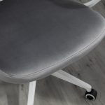 Ergonomisk kontorsstol sammet grå - Bild 8