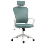 Ergonomisk kontorsstol sammet turkos