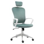 Ergonomisk kontorsstol sammet turkos - Bild 10