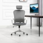 Ergonomisk kontorsstol sammet grå - Bild 7