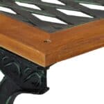 Trädgårdsbord 58x98x47 cm - Bild 3