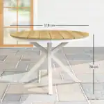 Trädgårdsbord Ø118cm - Bild 5