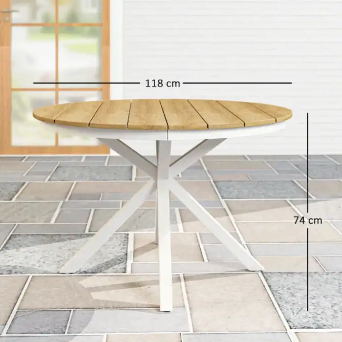 Trädgårdsbord Ø118cm - Bild 5